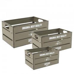 Juego de 3 Cajas de Metal...