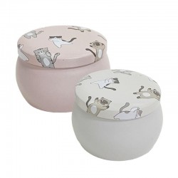 Caja Metalica Gato x2...