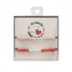 Juego De 2 Pulseras Amor x...