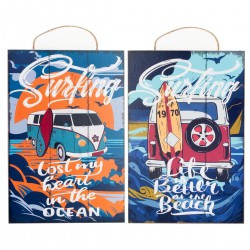 Set De 2 Adornos De Pared...