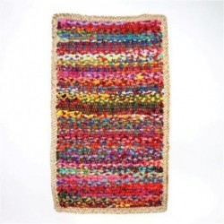 Alfombra Multicolor Yute 90x55 cm