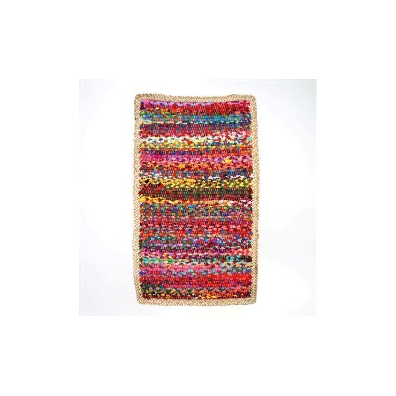 Alfombra Multicolor Yute 90x55 cm