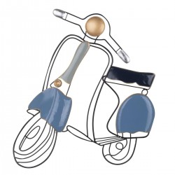 Adorno Pared Moto Scooter...
