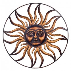 Adorno De Pared Sol Metal...