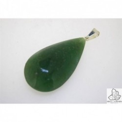 Colgante Lagrima de Cuarzo Verde