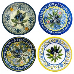 Set De 4 Plato Cerámica Con...