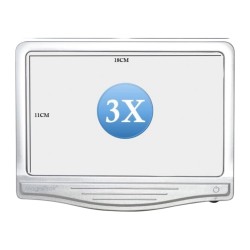 Lupa A5 con luz LED 12x,...