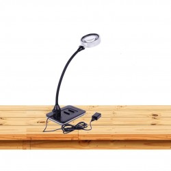 Lupa sobremesa flexible LED...