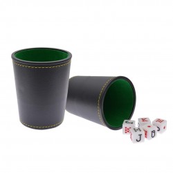 Cubilete Dados Poker 5...