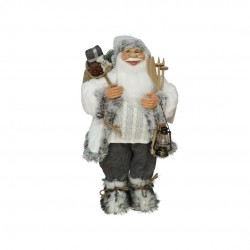 Papá Noel Gris Esquís 60cm...