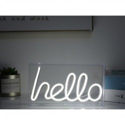 LETRERO LED HELLO: Luz...