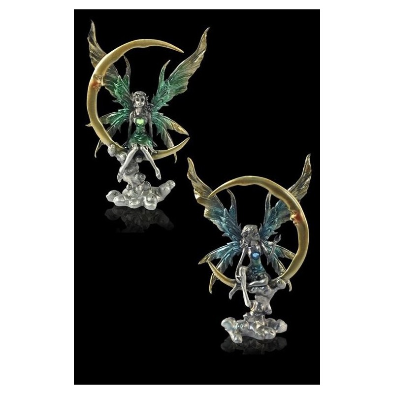 Set de 2 figuras Hada en Luna