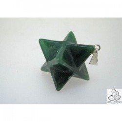 Colgante Merkaba en Cuarzo Verde