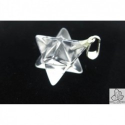 Colgante Merkaba en Cuarzo Blanco