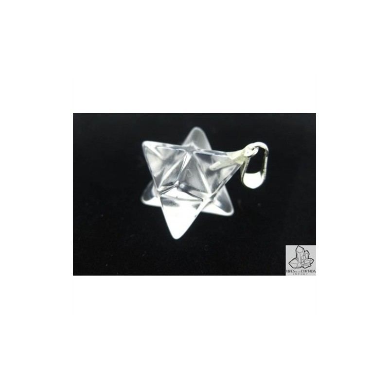 Colgante Merkaba en Cuarzo Blanco